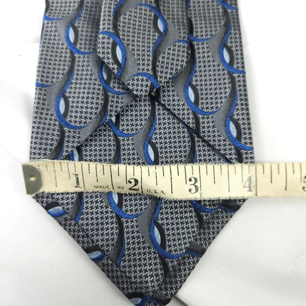 Jos.‎ A. Bank Men's Set of 2 Signature Silk Ties Burgundy Silver Gray